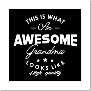 Grandma - This is what an awesome grandma looks like Posters and Art